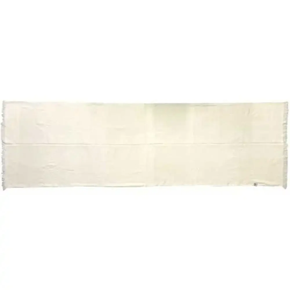 HERMES Cream Silk Scarf